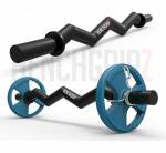 HENCHGRIPZ THICK EZ CURL BAR - FAT AXLE GRIP OLYMPIC 4FT BARBELL
