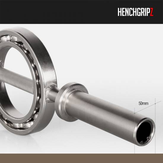 HENCHGRIPZ ROTABARBELL 360 Degree Olympic EZ Bar Hammer Curl Bar