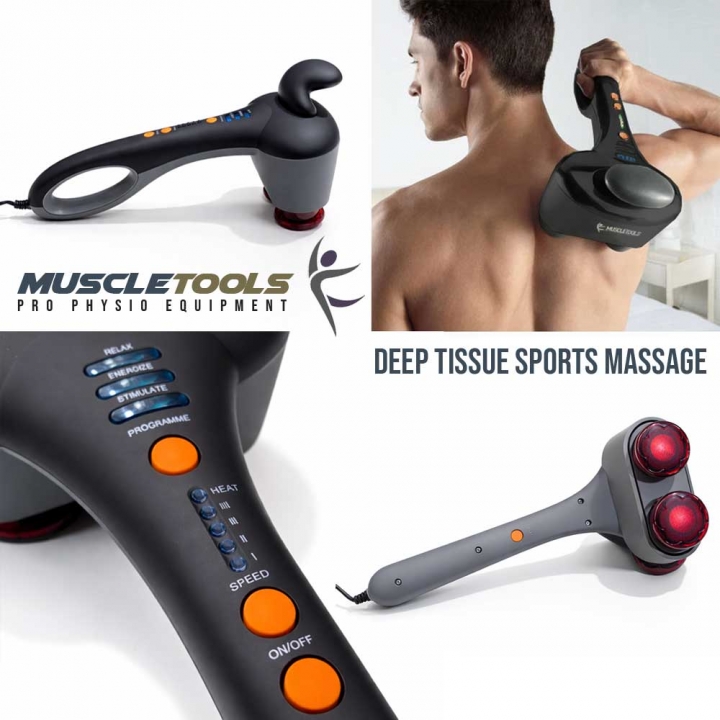 MUSCLETOOLS PRO PHYSIO BODY TWIN HEAD MASSAGER - Click Image to Close