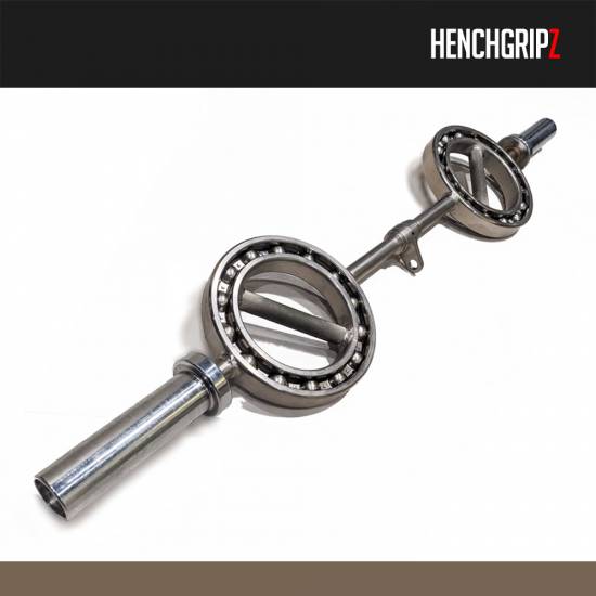 HENCHGRIPZ ROTABARBELL 360 Degree Olympic EZ Bar Hammer Curl Bar