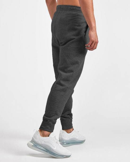 HENCHGRIPZ EXTRA LONG TALL CUFFED DARK GREY JOGGING GYM BOTTOMS